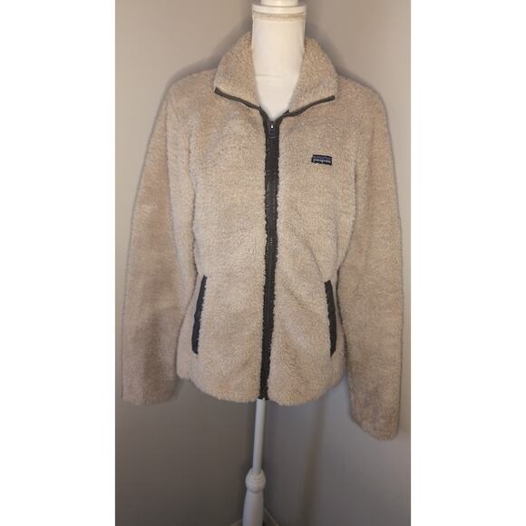 Patagonia cozy Los Lobos teddy Sherpa fuzzy zip up lg - Picture 1 of 10